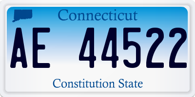 CT license plate AE44522