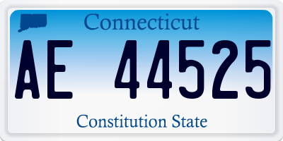 CT license plate AE44525