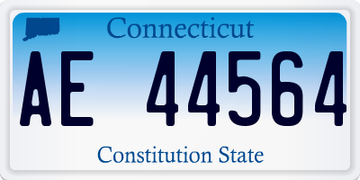 CT license plate AE44564