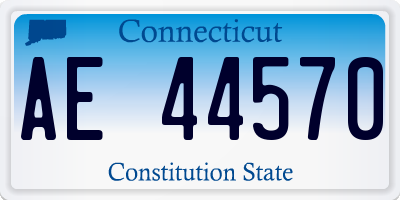 CT license plate AE44570