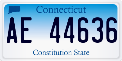 CT license plate AE44636