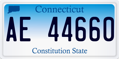 CT license plate AE44660