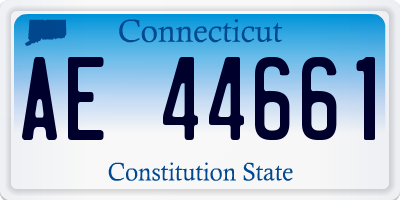 CT license plate AE44661