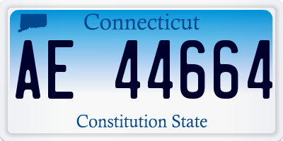 CT license plate AE44664