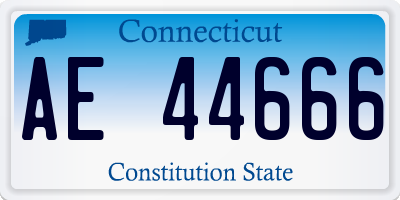 CT license plate AE44666