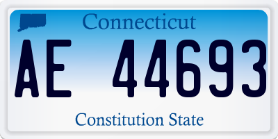 CT license plate AE44693