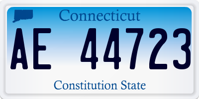CT license plate AE44723