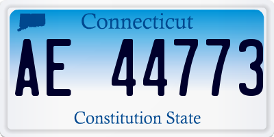 CT license plate AE44773