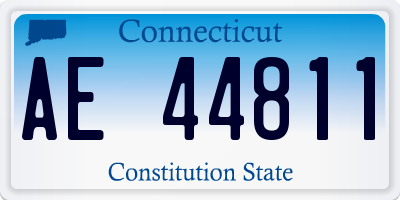 CT license plate AE44811
