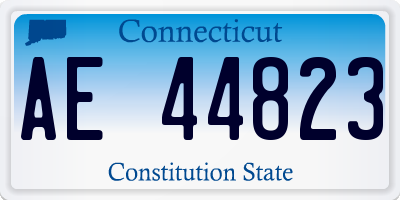 CT license plate AE44823