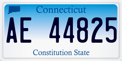CT license plate AE44825