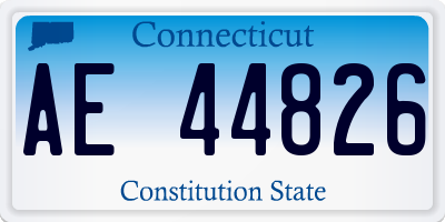 CT license plate AE44826