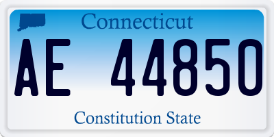 CT license plate AE44850
