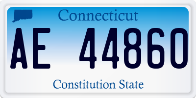 CT license plate AE44860