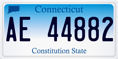 CT license plate AE44882