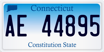 CT license plate AE44895