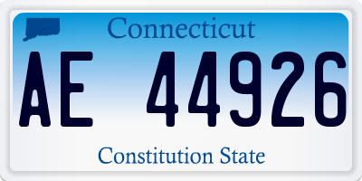 CT license plate AE44926