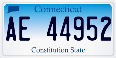 CT license plate AE44952