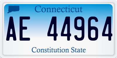 CT license plate AE44964