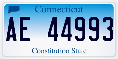 CT license plate AE44993
