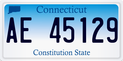 CT license plate AE45129