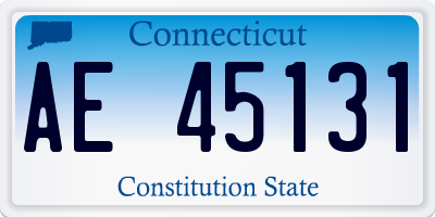 CT license plate AE45131