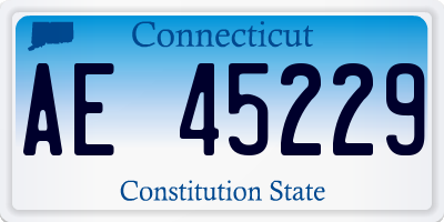 CT license plate AE45229