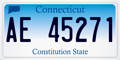CT license plate AE45271