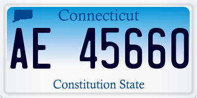 CT license plate AE45660