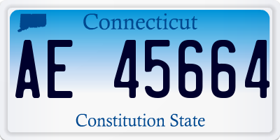 CT license plate AE45664