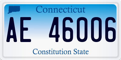 CT license plate AE46006