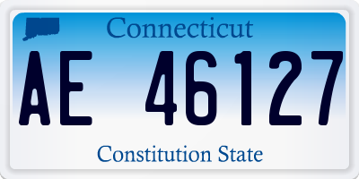 CT license plate AE46127