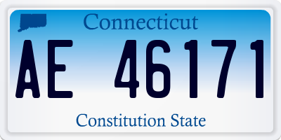 CT license plate AE46171