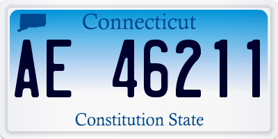 CT license plate AE46211