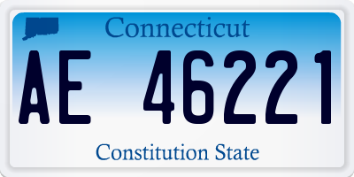 CT license plate AE46221