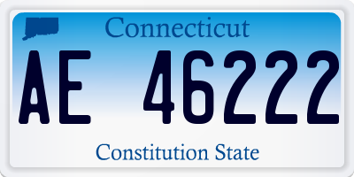 CT license plate AE46222