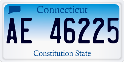 CT license plate AE46225