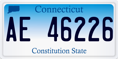 CT license plate AE46226