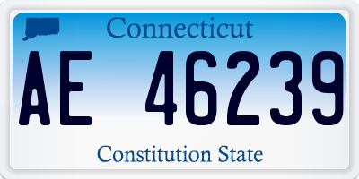 CT license plate AE46239
