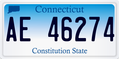 CT license plate AE46274