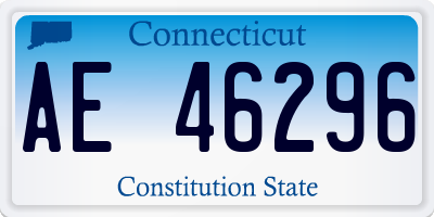 CT license plate AE46296
