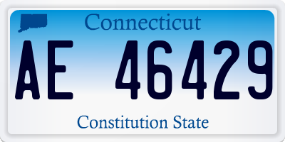 CT license plate AE46429