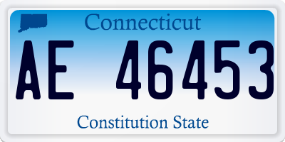 CT license plate AE46453