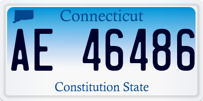 CT license plate AE46486