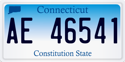 CT license plate AE46541