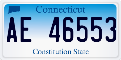 CT license plate AE46553