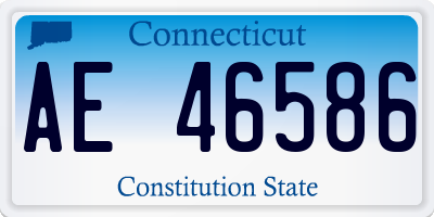 CT license plate AE46586