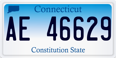 CT license plate AE46629