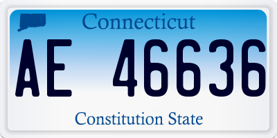 CT license plate AE46636