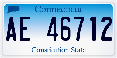 CT license plate AE46712